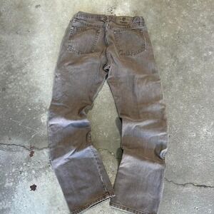 Womens Bootcut Jeans W28 Brown Wash Vintage Style